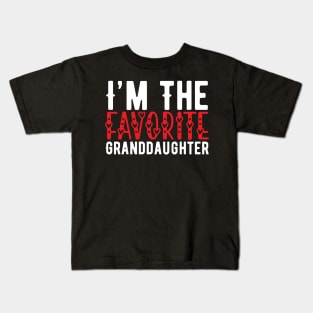 Funny Favorite Granddaughter Birthday Gift Kids T-Shirt